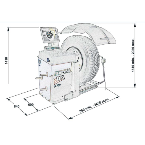 B700 Wheel Balancer6